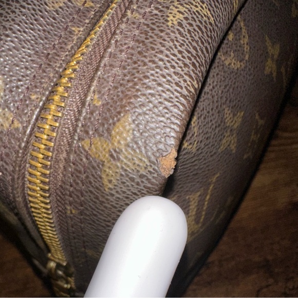 👜 Authentic Louis Vuitton Toiletry Pouch 28 Vintage Discontinued & Rare! NO0904 - Picture 8 of 13